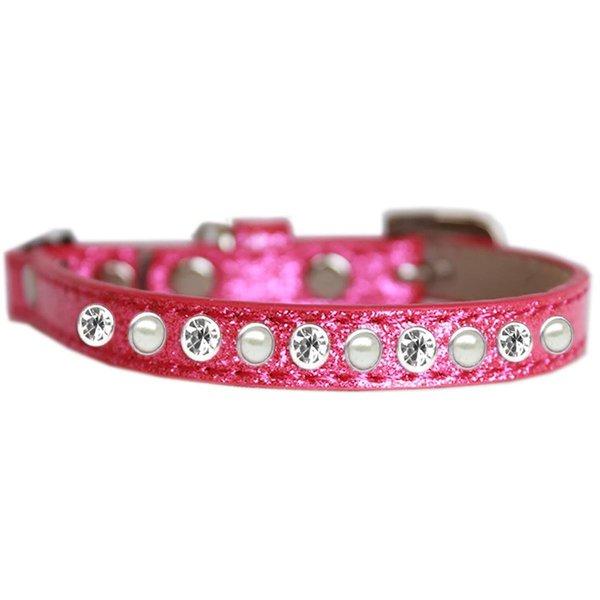 Mirage Pet Products Pearl & Clear Jewel Ice Cream Cat Safety CollarPink Size 14 625-10 PK14